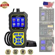 Comprehensive AT500 Engine Code Reader with Battery Tester & Live Data Display