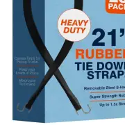 Versatile 21 Inch Heavy-Duty Bungee Cords with S-Hooks - 25 Count Eco-Friendly