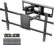suptek Full Motion TV Wall Mount for 32 to 84 Inch TV, Swivel and Tilt with Articulating Dual Arms, Max VESA 600X400mm, Holds up to 132lbs, Fits Max 16" Wood Studs, MA01A