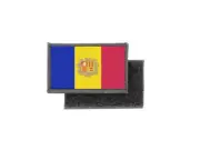 Flag patch printed badge country andorra