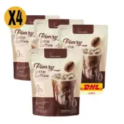 4X PIMRYPIE Pimry Latte Instant Coffee Mixed 45 Kacl. [15g x 14 Sachets]