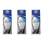 3x 6PK Jarvis Walker 18 Inch/150lb Wire Fishing Leaders with Coastlock Snaps
