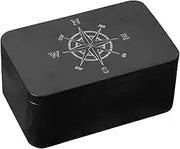 TINEASUR Sturdy Iron Tarot Card Storage Box Rectangle Card Case Box for Tarot Trading Souvenirs