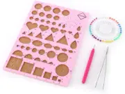 Paper Quilling DIY Craft Kit Template Board + Tweezer + Pins + Slotted Pen Qu...
