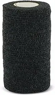 Andover Co-Flex 4 inch Bandage Wrap for Pets Black 5 Yard Roll