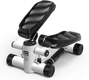 Home Health Fitness mini Stepper with Band, Home Gym Hydraulic Pedal Mute Stepper Multi-Function Pedals for Indoor Sport
