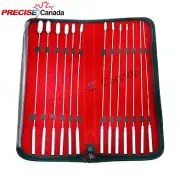 13 PC Bakes RoseBud Sounds Dilator Set Surgical Brass Chrome In Case