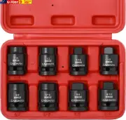 8PCS 1/2-Inch Drive Pipe Plug Socket Set, Cr-Mo, SAE, Male/Female Set, 7/16", 1/