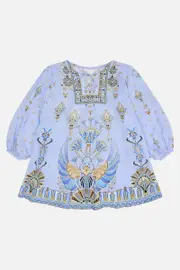 KIDS BATWING DRESS 4-10 UNDER SCARAB SKIES