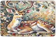 Graceful Deer Nature Green Pee Pad for Bed, Water Proof Pads for Bed Washable, Reusable Bed Pads for Incontinence
