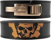 MANUEKLEAR Upgrade Lever Lifting Belt for Man and Women, 10mm Quick Locking Lever Belt Weightlifting with Adjustable Heavy Duty Buckle, Professional Weight Lifting Belt for Work Out Gym Training