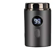 Men’s Electric Razor Portable Rechargeable Shaver with Digital Display Grey