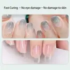 UV Lamp Light Fast Curing USB 4pcs Lamp Chips Nail Polish Curing Lamp(Pink )