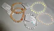 Natural Opal Gemstone Bracelets by Healing Light Stones Opalite Dendritic Pink
