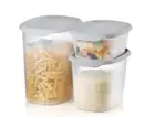 New Tupperware One Touch Fresh Oval Set of 3 Pantry Storage Containers