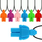 Sensory Chew Necklace - AU Stock Autism ADHD Silicone Biting Chewy Kids