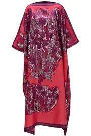 [IMAN NOOR] TULIPS CAFTAN IN FUCHSIA ONE PINK