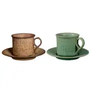 Espresso Cup with Saucer Coffee Cup Set for Hot or Cold Drinks Juice Hot Tea