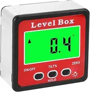 jojofuny Small Digital Level Box Angle Battery Digital Level Box Precision Angle Gauge Home Decor Tool