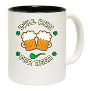 Will Run For Beer Irish St Patricks Day Ireland Mug Cup