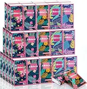 Jollidecor 50 Packs Soft Portable Tissues 4 Ply Pocket Facial Tissues Bulk 500 Sheets Travel Size Tissues Individual Strong and Absorbent Flower Style Tissue for Home Bag Pocket Car Wedding Gifts