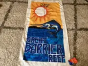 Genuine Vintage All cotton Beach Towel AUSTRALIA GREAT BARRIER REEF BNWT