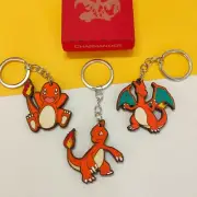 Wooden Pokémon Keychain, Charmander, Charmeleon, Charizard Nerd Gift Custom Geek
