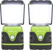LE 1000LM Battery Powered LED Camping Lantern, Waterproof Tent Light with 4 Ligh
