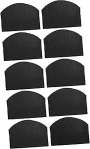 [MOBUTOFU] Pcs Adjustable Paper Chef Hats Black Round Inches Breathable for Kitchen BBQ Catering Restaurant
