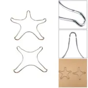 Reducer Ring Trivet Pot Support Chrome Metal Gas Stove Hot Moka Milk Pan