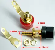 1000PCS Binding Post Gold plating for 4MM jack Banana plug Speaker Amplifier
