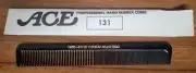 Vtg New Old Stock - Ace Hard Rubber Comb 7.5" - Crew Man - Black 131 - Made USA