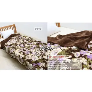【Feather Living】大阪西川 日本製 (雙層) 單人毛毯 防靜電 含玫瑰油加工 OB103A 重2.8公斤