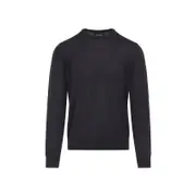 [Giorgio Armani] Giorgio Armani-Wenge Grey Virgin Wool Sweater-Uomo 54 IT