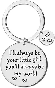 [yaozeio] Father Daddy Keychain Gifts for My Dad Birthday Gifts from Daughter Son Fathers Papa Dad Daddy Fathers Day Christmas Bday Gift