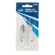 NEW Jarvis Walker Chrome Slice Lures 2 Pack By Anaconda