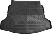 X AUTOHAUX Cargo Liner Trunk Mat Rear Trunk Cargo Luggage Boot Tray Mat for Honda Civic Hatchback/EX/EX-L/LX 5 Seat 2022-2024 TPE Black Irregular Stripes Shape