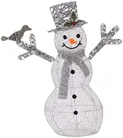 Online Garden Centre Jingle McBlizzard ** Bring Some Festive Illumination to Your Home with This Delightful Handcrafted Snowman! **