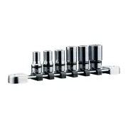 Kyoto Machine Tools (KTC) Nepros 9.5mm (3/8 inch) Semi-Deep Socket Set of 6 NTB3
