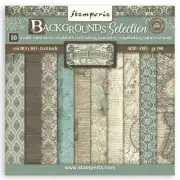 Stamperia Voyages Fantastiques 8" x 8" Background Selection Paper Pad Patterns
