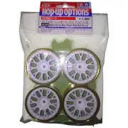 Tamiya 84246 1/10 RC Touring Wheel White/Gold Narrow Mesh Set of 2