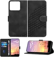 Compatible with Tecno Camon 20 Premier Cover,(PU Leather+TPU Soft Shell) with Card Holder,Compatible with Tecno Camon 20 Premier 5G CK9n Magnetic Closure Kickstand Flip Wallet Case Brown