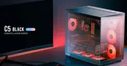 Antec C5 ARGB ATX, mATX Seamless Edge to Edge, Black Gaming Case, Dual Chamber