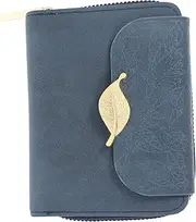 [ROMISBABA] Leather Wallet Zipper Clutch Purse with Secure Closure for Cards Coins and Cash Stylish and Functional Accessory for Everyday Use Floral Design