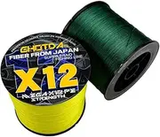 LLEIIshen 12 Strands 500M 300M Liinha Multifilamento Braided Fishing Line PE Saltwater Fishing Weaves Super Strong Power 20-120LB/1623
