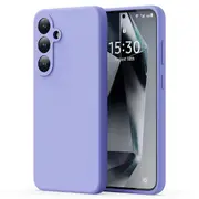 ZUSLAB Case for Samsung Galaxy S25 Case Nano Silicone Shockproof Gel Rubber Bumper Protective Cover for Samsung (2025) - Purple