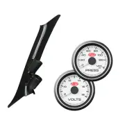 Pillar Pod Holder suit BA BF Falcon w/ White Oil Press & Volts Gauge XR6 XR8 FPV (for: Ford)
