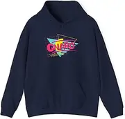 [Generic] Gnarly Retro 1980s Vintage Nostalgia 80s Retrowave Hoodie for Adults Hooded Neck Long Sleeve Pullover