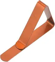 [Xiao Hua] 12 Piece Stainless Steel Tablecloth Clip, Household Triangular Dining Table Clip, Elastic Fixed Anti Slip Clip, Adjustable Tablecloth Clip (Orange)