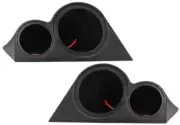 Dash Mount Midrange & Tweeter Pods Boxes 2-Way Speaker Enclosure Housing Plastic